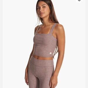 Vuori Elevation Square Neck Tank - Hazel Heather